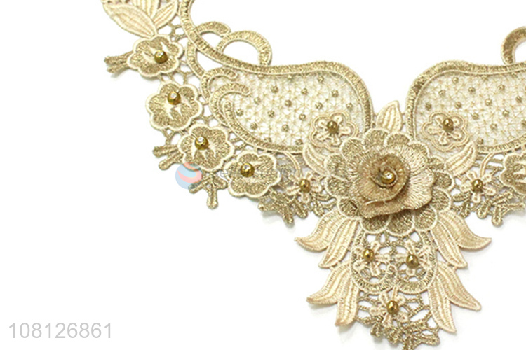Wholesale from china embroidery bridal lace appliques