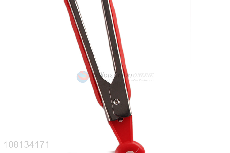 High quality multicolor food tongs kitchen barbecue tongs