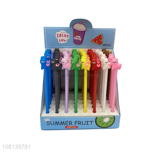 Hot Selling Cute Animal Plastic Gel Pen For Students