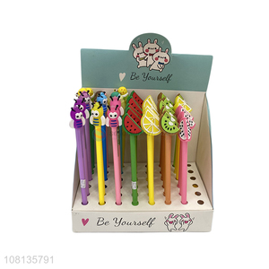 New Arrival Lovely Bee And Fruit Cute Gel Pen