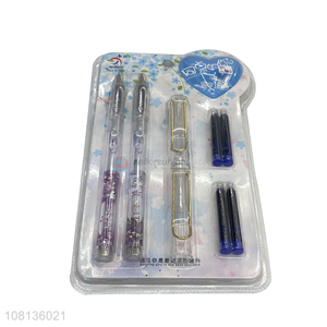 Hot Sale Fashion Fountain Pen With Ink Bags Stationery Set