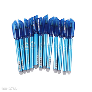 New design 12pieces erasable gel ink pens for school office