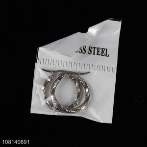 Hot sale delicate design hoop earrings ear studs jewelry