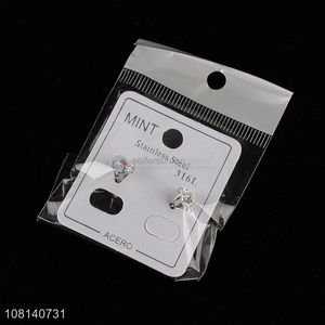 Factory price stainless steel jewelry accessories ear studs