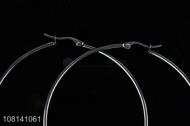 Cheap price stainless steel hoop earrings for jewelry