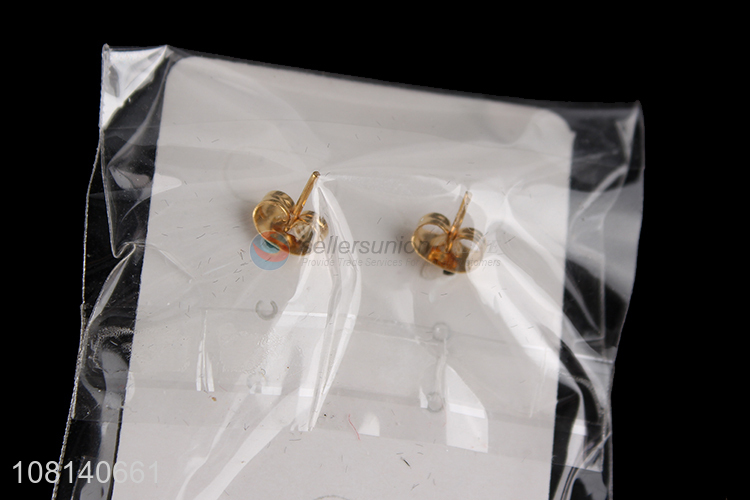 Yiwu market stainless steel decorative jewelry earrings
