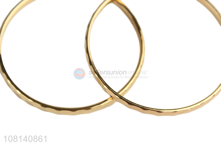 China wholesale stainless steel large hoop earrings for decoration