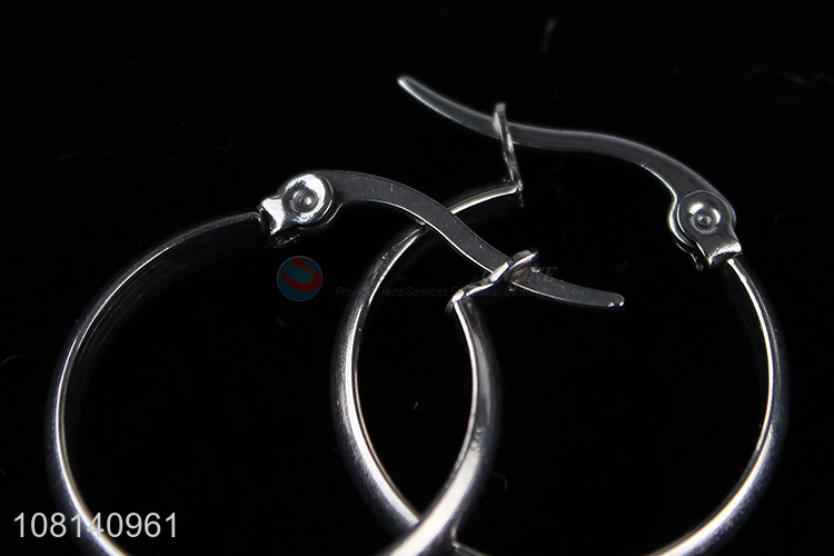 China sourcing stainless steel ladies decorative hoop earrings