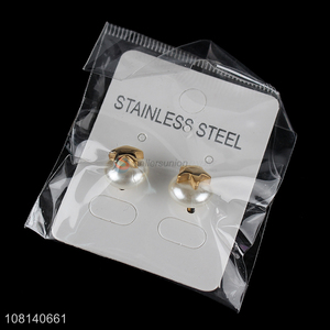 Yiwu market stainless steel decorative jewelry earrings