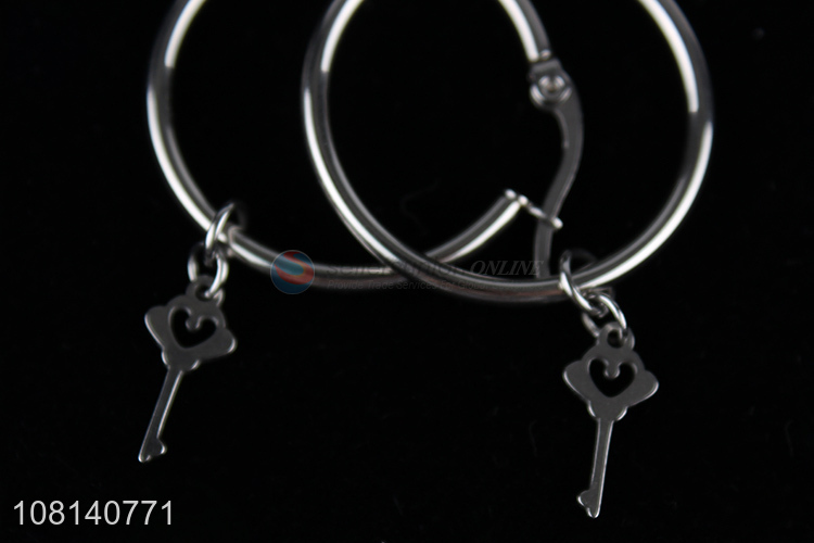 Best sale silver large circle earrings for women jewelry