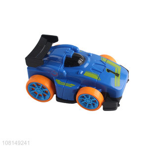 Factory wholesale blue toy racing car plastic toy car