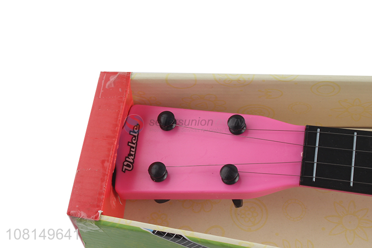 Factory supply 4 strings mini guitar musical instruments for kids