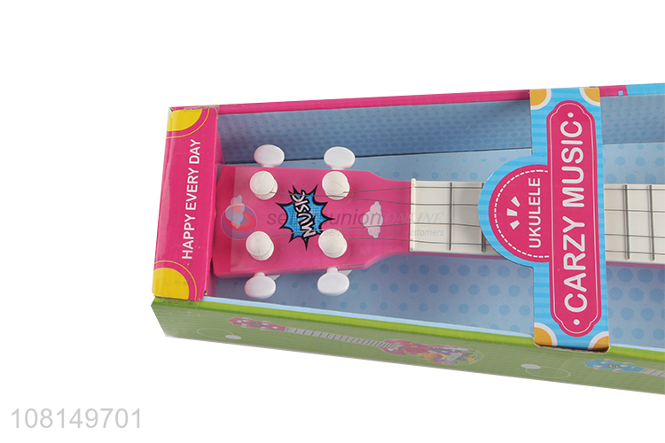 China supplier toy musical instrument 4 strings ukulele for kids