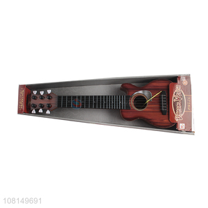Top product custom logo 6 strings kids ukulele mini guitar toy