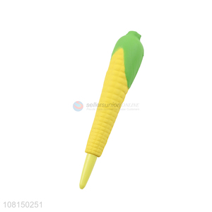 New Design Corn Shape  Squishy Decompression Pen Gel Pen
