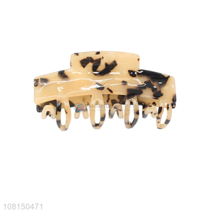 Custom Leopard Print Acetate Claw Clips For Thick Hair