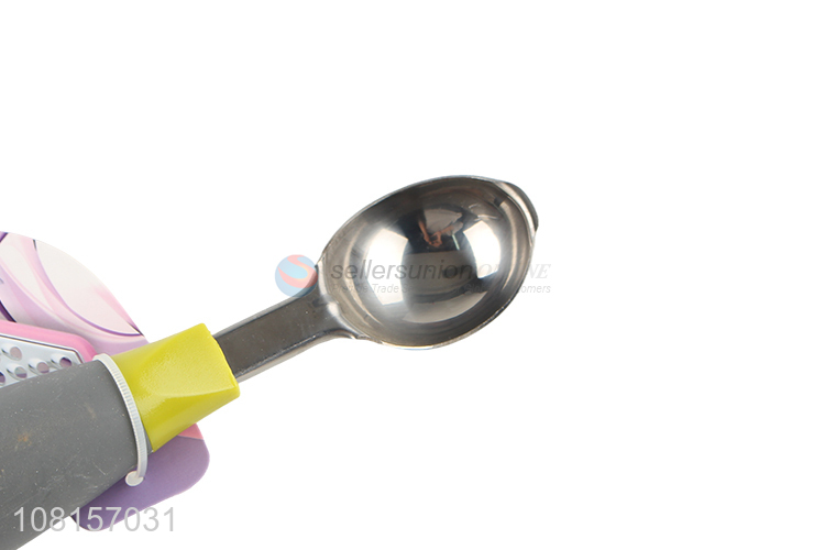 Fashion Stainless Steel Ice Cream Scoop With Soft Handle