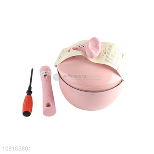 Best selling pink soup pots with lid for cookware