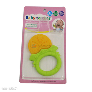Factory supply silicone multifunctional baby teether for sale