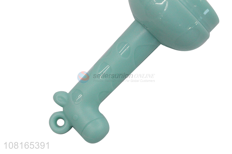 Popular products cute design long handle baby teether