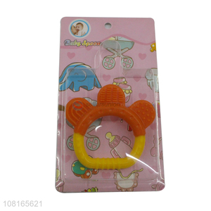 Latest products food grade silicone baby teether toys