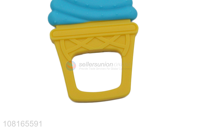 Yiwu wholesale ice-cream shape silicone baby teether