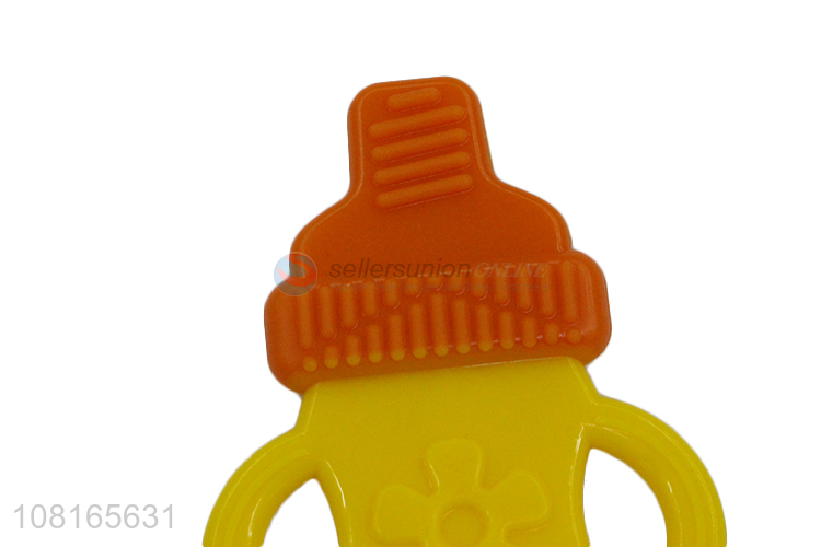 Most popular soft odorless silicone baby teether for sale