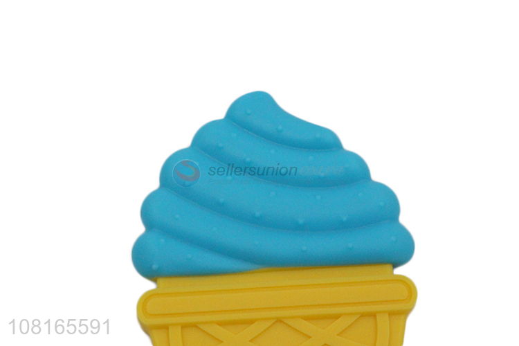 Yiwu wholesale ice-cream shape silicone baby teether