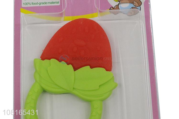 Top quality fruit shape silicone baby teether baby toys