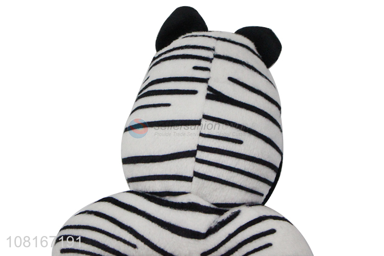 Yiwu wholesale cartoon zebra teether rattle for babies