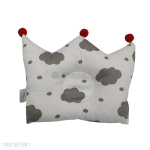 Factory price creative cotton head fixed pillow for baby
