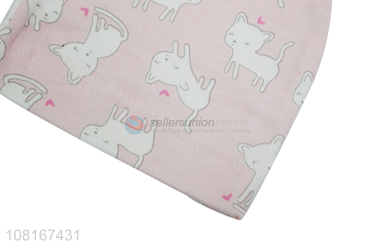 Good wholesale price pink cotton bibs portable baby bibs