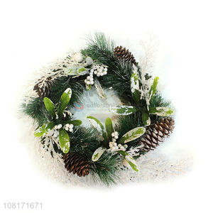 High quality artificial Christmas wreath for front door decoration