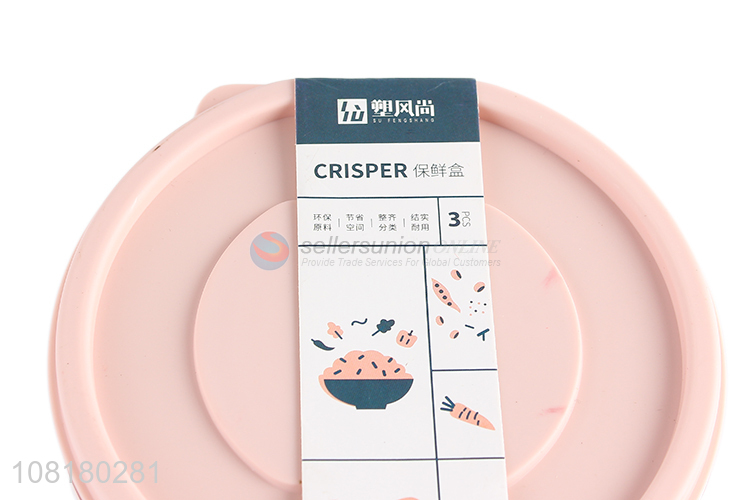 Custom logo reusable airtight food crisper plastic food storage box