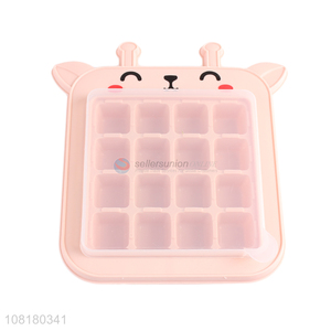 Online wholesale deer ice cube tray baby food maker tray with lid