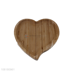 High quality love bamboo tray kitchen dinner plate