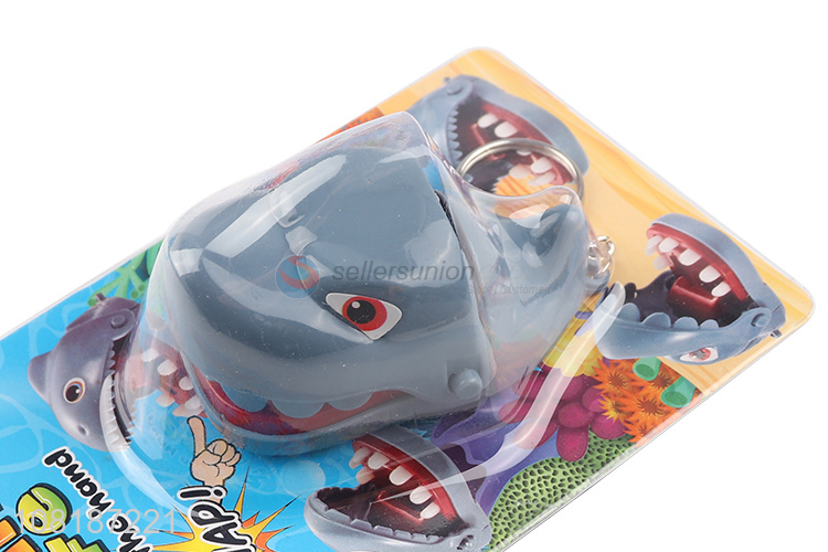 Online wholesale funny shark biting hand toys trick toys