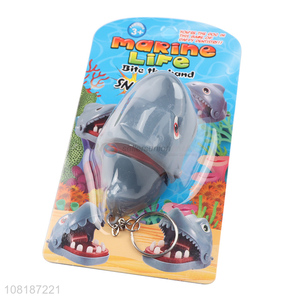 Online wholesale funny shark biting hand toys trick toys