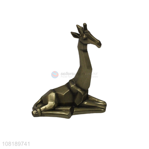 High quality giraffe ornament home resin craft