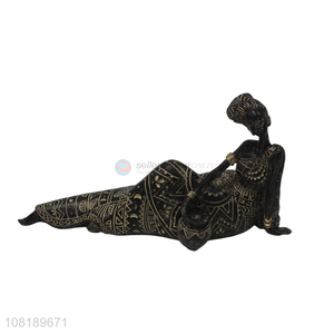 Good quality creative african figures home decoration