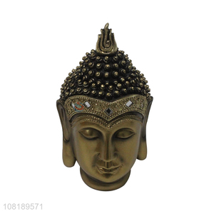 Good quality golden buddha head temple ornament