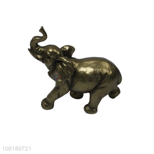 Good price golden elephant home office ornament wholesale