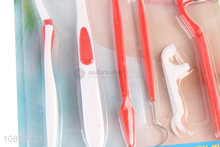 Best Sale 6 Pieces Professional Oral Care Kit For Adults