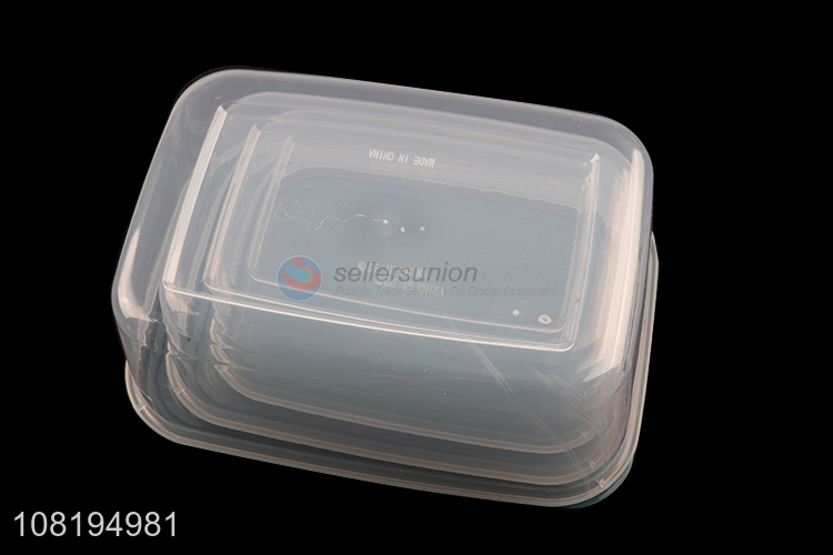 Hot sale 3pcs food storage containers leakproof preservation box set