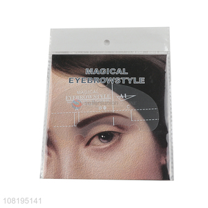 Good quality disposable shaping eyebrow stencils eyebrow drawing guide