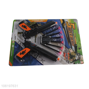 Yiwu market shooting games children soft bullet gun toys