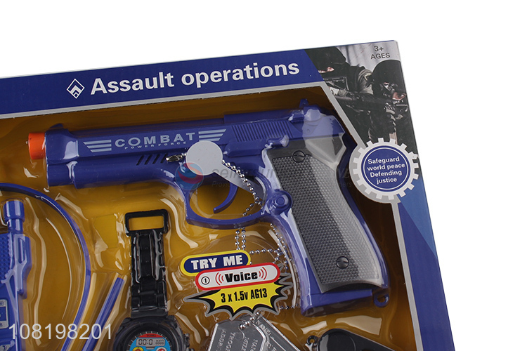 Top selling kids police set toys gun toys with high quality