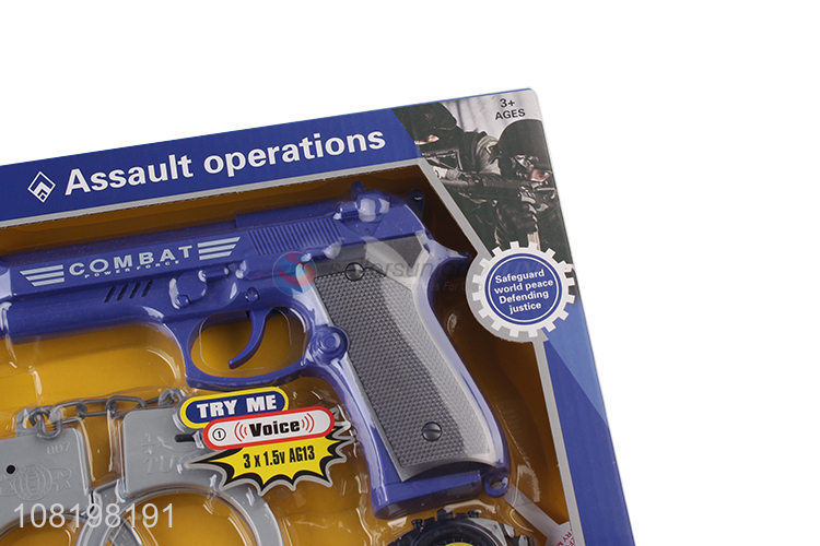 Creative design cool boys police pretend play toys gun toys