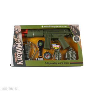 Yiwu market military equipment suit toys gun toys for children