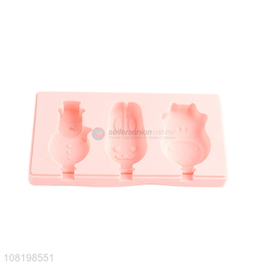 Yiwu market cute animal shape ice pop mould with top quality